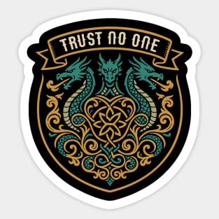Trust No One Wargaming Sticker